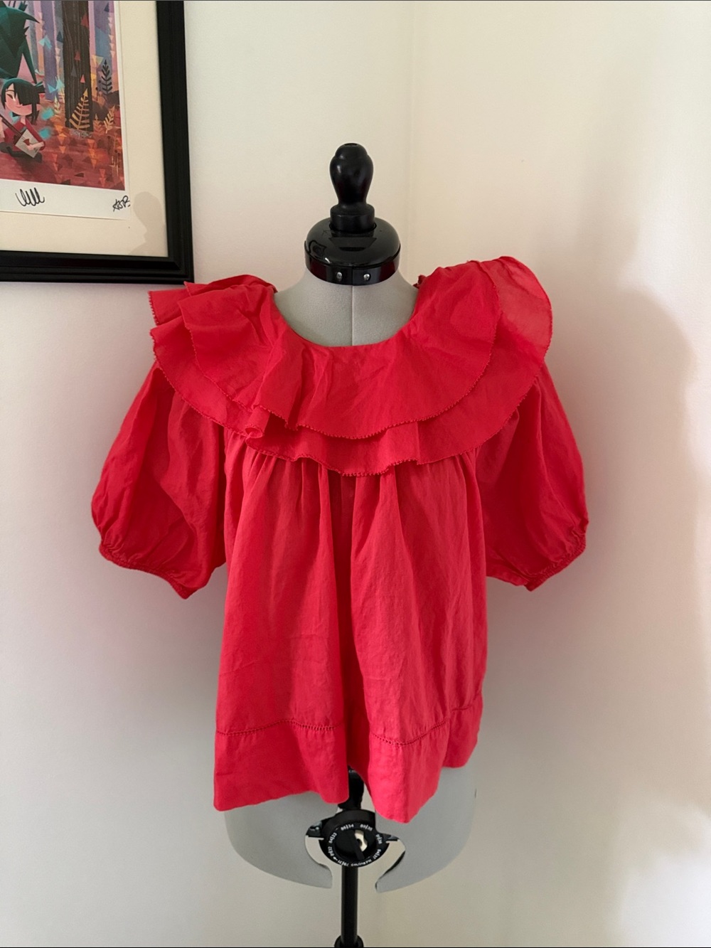 The Great Ruffled Puff Sleeve Blouse